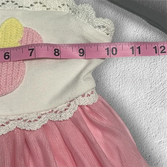 Disney Minnie Mouse Cream and Pink Sleeveless Spaghetti Strap Sundress - Picture 8 of 9